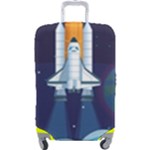Spaceship Milkyway Galaxy Luggage Cover (Large)