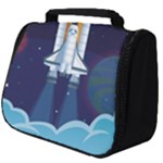 Spaceship Milkyway Galaxy Full Print Travel Pouch (Big)