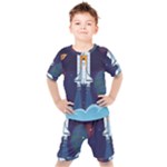 Spaceship Milkyway Galaxy Kids  T-Shirt and Shorts Set