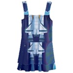 Spaceship Milkyway Galaxy Kids  Layered Skirt Swimsuit