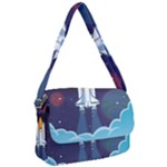 Spaceship Milkyway Galaxy Courier Bag