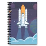 Spaceship Milkyway Galaxy 5.5  x 8.5  Notebook