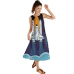 Spaceship Milkyway Galaxy Summer Maxi Dress