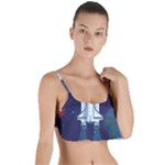 Spaceship Milkyway Galaxy Layered Top Bikini Top 