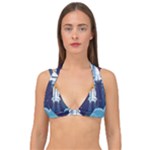 Spaceship Milkyway Galaxy Double Strap Halter Bikini Top