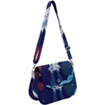 Spaceship Milkyway Galaxy Saddle Handbag