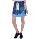 Spaceship Milkyway Galaxy Tennis Skirt