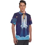 Spaceship Milkyway Galaxy Men s Polo T-Shirt