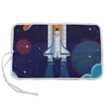 Spaceship Milkyway Galaxy Pen Storage Case (L)