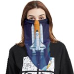 Spaceship Milkyway Galaxy Face Covering Bandana (Triangle)