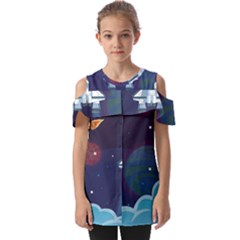 Fold Over Open Sleeve Top 