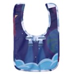 Spaceship Milkyway Galaxy Baby Bib