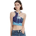 Spaceship Milkyway Galaxy Cut Out Top