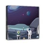 Alien Astronaut Scene Mini Canvas 6  x 6  (Stretched)