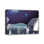 Alien Astronaut Scene Mini Canvas 7  x 5  (Stretched)