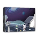 Alien Astronaut Scene Deluxe Canvas 16  x 12  (Stretched) 