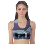 Alien Astronaut Scene Fitness Sports Bra