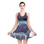 Alien Astronaut Scene Reversible Skater Dress