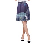 Alien Astronaut Scene A-Line Skirt
