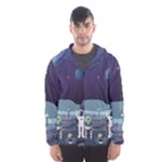 Alien Astronaut Scene Men s Hooded Windbreaker