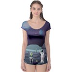 Alien Astronaut Scene Boyleg Leotard 