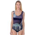 Alien Astronaut Scene Princess Tank Leotard 