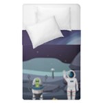 Alien Astronaut Scene Duvet Cover Double Side (Single Size)