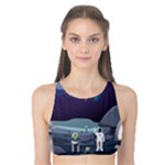 Alien Astronaut Scene Tank Bikini Top