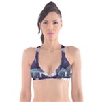 Alien Astronaut Scene Plunge Bikini Top