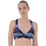Alien Astronaut Scene Sweetheart Sports Bra