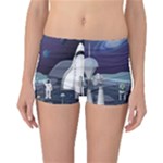 Alien Astronaut Scene Reversible Boyleg Bikini Bottoms