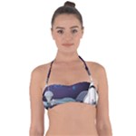 Alien Astronaut Scene Tie Back Bikini Top