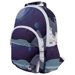 Rounded Multi Pocket Backpack 