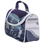 Alien Astronaut Scene Satchel Handbag