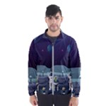 Alien Astronaut Scene Men s Windbreaker