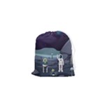 Alien Astronaut Scene Drawstring Pouch (XS)