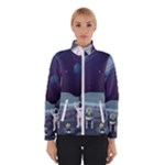 Alien Astronaut Scene Women s Bomber Jacket