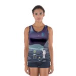 Alien Astronaut Scene Sport Tank Top 