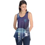 Alien Astronaut Scene Sleeveless Tunic