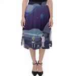 Alien Astronaut Scene Classic Midi Skirt