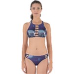Alien Astronaut Scene Perfectly Cut Out Bikini Set