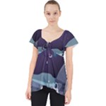 Alien Astronaut Scene Lace Front Dolly Top