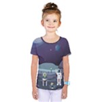 Alien Astronaut Scene Kids  One Piece T-Shirt