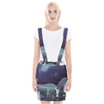 Alien Astronaut Scene Braces Suspender Skirt