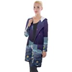 Alien Astronaut Scene Hooded Pocket Cardigan
