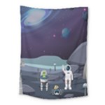Alien Astronaut Scene Medium Tapestry