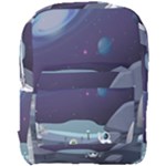 Alien Astronaut Scene Full Print Backpack