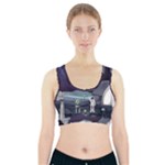 Alien Astronaut Scene Sports Bra With Pocket