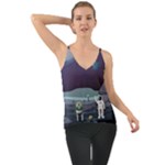 Alien Astronaut Scene Chiffon Cami