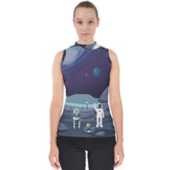 Mock Neck Shell Top 